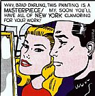 Roy Lichtenstein Canvas Paintings - Masterpiece,1962